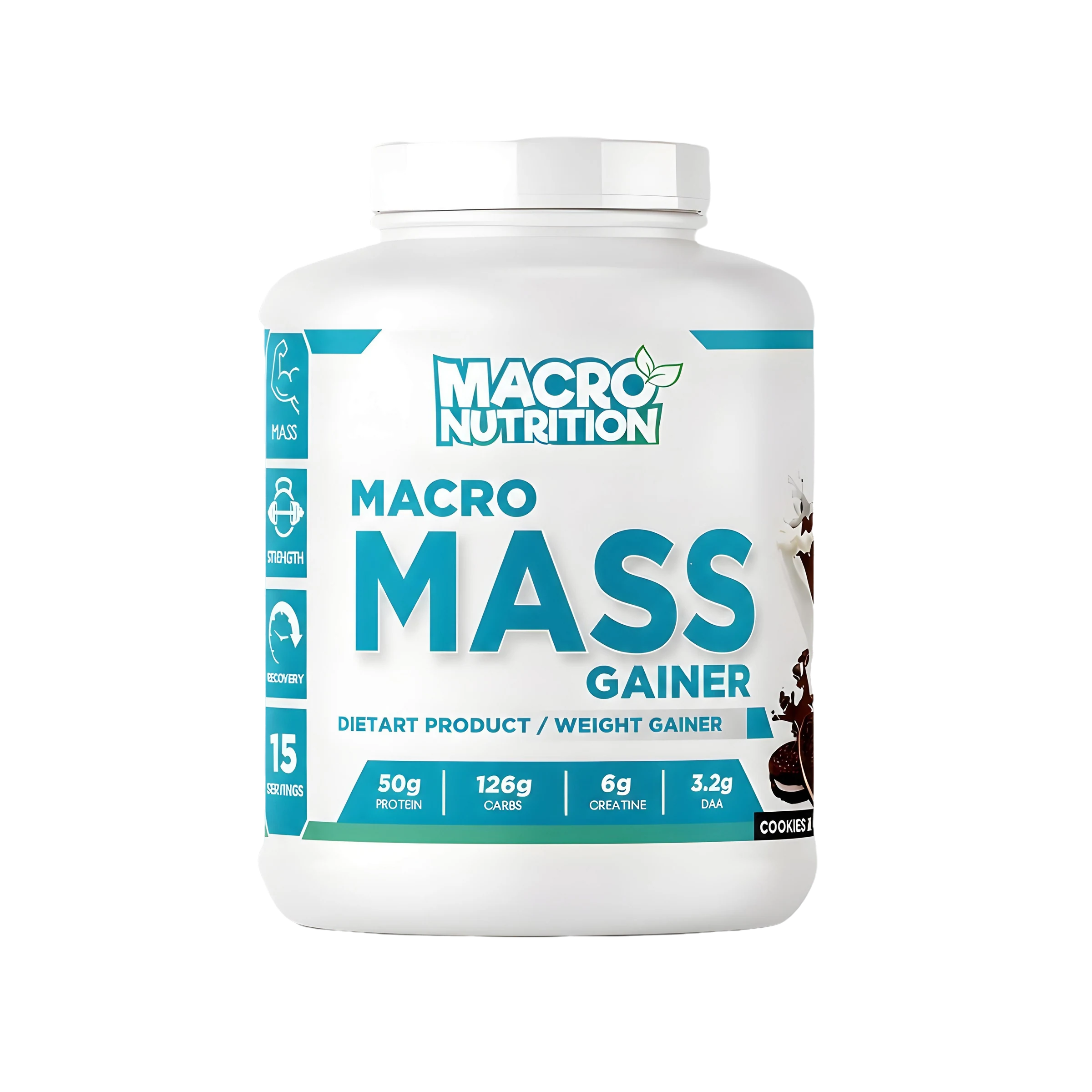 Macro Mass Gainer 3kg — Cookies & Cream