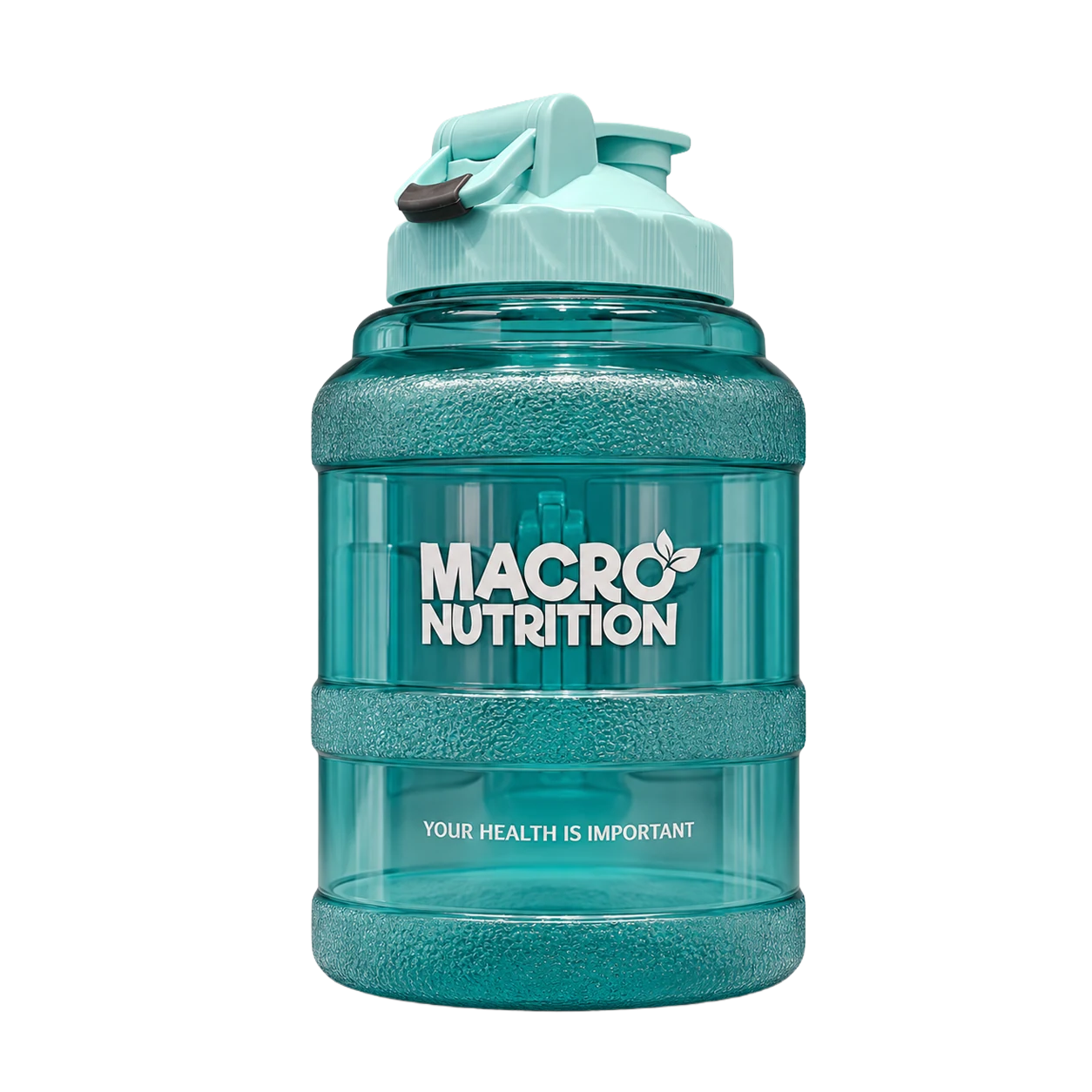 Macro Nutrition Premium 2.5L Hydration Jug — Cyan